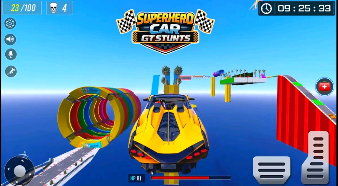 Superhero Car Stunt